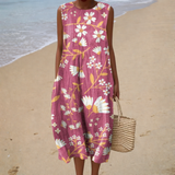 Daria - Wygodna Letnia Sukienka bez Rękawów