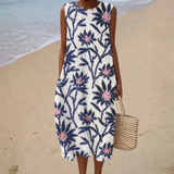 Daria - Wygodna Letnia Sukienka bez Rękawów