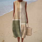 Daria - Wygodna Letnia Sukienka bez Rękawów