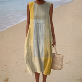 Daria - Wygodna Letnia Sukienka bez Rękawów