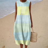 Daria - Wygodna Letnia Sukienka bez Rękawów