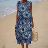 Daria - Wygodna Letnia Sukienka bez Rękawów