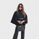 Lea - Elegancka kurtka motylkowa com paskiem