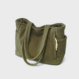 Tilda - Torebka tote em prążki z sznurkiem