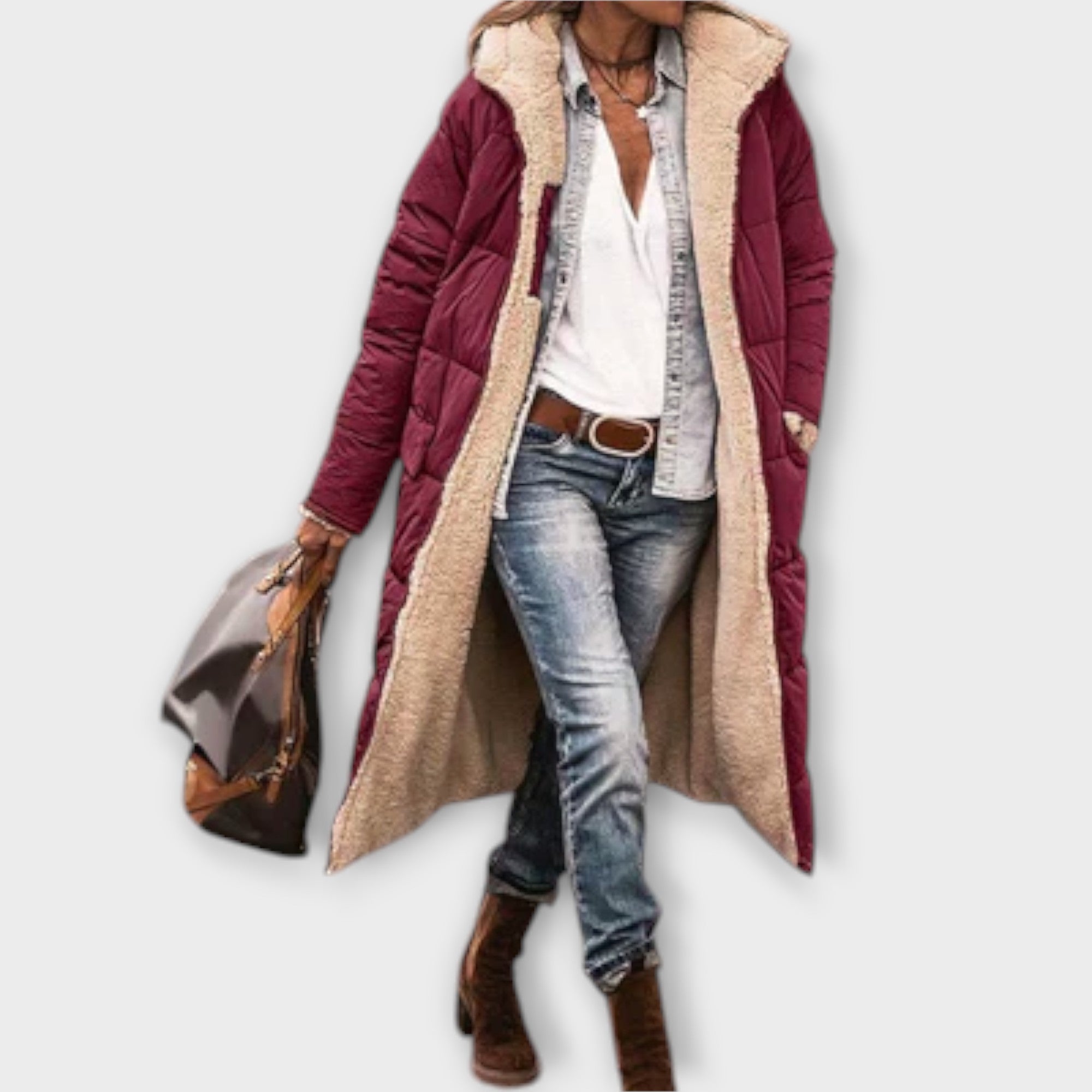 Kora - Płaszcz z wyściółką com Fleece