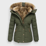 Marlena - Zimowy płaszcz com futrzanym wypełnieniem