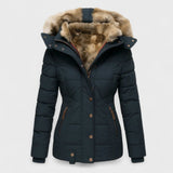 Marlena - Zimowy płaszcz com futrzanym wypełnieniem