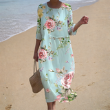 Ida - Długa zwiewna sukienka elegancka e komfortowa