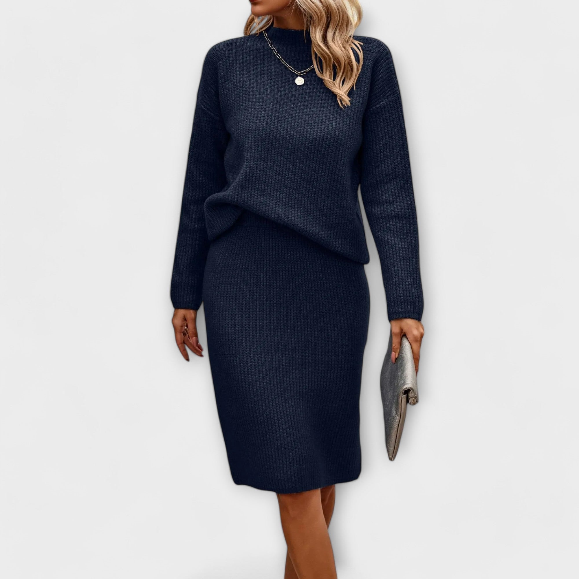 Urszula - Komplet z swetrem e spódnicą em dwóch częściach