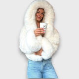 Noelina - Krótka kurtka com kapturem